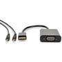 Rocstor Premium HDMI to VGA  35mm Audio Adapter - 3 HDMIMini-phoneVGA AV Cable for Projector Monitor Desktop Computer Tablet Y10A187-B1