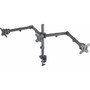 Manhattan 461658 Mounting Arm for LCD Monitor, Display, Monitor - Black - Height Adjustable - 3 Display(s) Supported - 13" to 27" - 21 (Fleet Network)