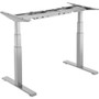 Fellowes Cambio Height Adjustable Desk Base - Chrome Top - 79.83 kg Capacity - Adjustable Height - 24.8" to 50.3" Adjustment - 24.4" x (Fleet Network)