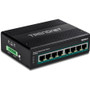 TRENDnet 8-Port Hardened Industrial Unmanaged Gigabit 10/100/1000Mbps DIN-Rail Switch w/ 8 x Gigabit PoE+ Ports; TI-PG80B; 24 ? 56V DC (TI-PG80B)