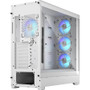 Fractal Design Pop XL Air RGB Computer Case - Tower - White - Steel, Tempered Glass - 10 x Bay - 4 x 4.72" (120 mm) x Fan(s) Installed (FD-C-POR1X-01)