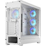 Fractal Design Pop XL Air RGB Computer Case - Tower - White - Steel Tempered Glass - 10 x Bay - 4 x 472 120 mm x Fans Installed FD-C-POR1X-01