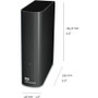 WD Elements 10 TB Hard Drive - External - Black - USB 3.0 - 2 Year Warranty (WDBWLG0100HBK-NESN)