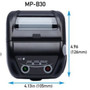 Seiko MP-B30L Mobile Thermal Transfer Printer - Monochrome - Label/Receipt Print - USB - Bluetooth - Near Field Communication (NFC) - (MP-B30L-B46JK1-E9)