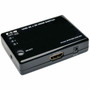 Tripp Lite by Eaton 3-Port HDMI Switch - 3840  2160 - 4K - 3 x 1 - Display Blu-ray Disc Player Gaming Console DVR TV - 1 x HDMI B119-003-UHD-MN