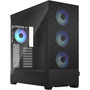 Fractal Design Pop XL Air RGB Computer Case - Tower - Black - Steel Tempered Glass - 10 x Bay - 4 x 472 120 mm x Fans Installed FD-C-POR1X-06