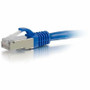 C2G 10ft Cat6a Snagless Shielded STP Ethernet Network Patch Cable - Blue - 10 ft Category 6a Network Cable for Network Device, Network (00681)