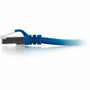 C2G 6ft 18m Cat6a Snagless Shielded STP Ethernet Network Patch Cable - Blue - 6 ft Category 6a Network Cable for Network Device 00677
