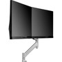 Atdec AWMS-RHXB-H-S Mounting Arm for Monitor - Silver - LandscapePortrait - Height Adjustable - 2 Displays Supported - 264 to 27 AWMS-RHXB-H-S