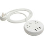 Tripp Lite by Eaton Safe-IT TLP26PD30WCAM 5-Outlets Surge Suppressor/Protector - 2 x NEMA 5-15R, 2 x USB Type A, 1 x USB Type C - 30 - (Fleet Network)