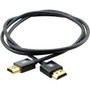 Kramer Ultra Slim Flexible High-Speed HDMI Cable with Ethernet - Black - 3 ft HDMI AV Cable for AudioVideo Device DVD Player TV - C-HMHMPICOBK-3