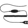 EPOS Low Sensitive Bottom Cable, ED to RJ9 - Easy Disconnect/RJ-9 Phone Cable for Headset, Phone - First End: 1 x RJ-9 Phone - Male - (Fleet Network)