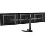 Atdec SD triple monitor desk mount with a freestanding base - Loads up to 17.6lb - VESA 75x75, 100x100 - 20&deg; angle adjustment - - (Fleet Network)