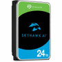 Seagate SkyHawk AI ST24000VE002 24 TB Hard Drive - 3.5" Internal - SATA (SATA/600) - Conventional Magnetic Recording (CMR) Method - (ST24000VE002)