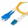 StarTech.com 30m (98ft) LC to SC (UPC) OS2 Single Mode Duplex Fiber Optic Cable, 9/125&micro;m, 10G, LSZH Fiber Patch Cord - 98.4ft (SMLCSC-OS2-30M)