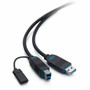 C2G FIber Optic Data Transfer Cable - 75 ft Fiber Optic Data Transfer Cable for Computer USB Camera USB Device - First End 1 x USB C2G30088
