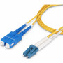 StarTech.com 20m (65ft) LC to SC (UPC) OS2 Single Mode Duplex Fiber Optic Cable, 9/125&micro;m, 10G, LSZH Fiber Patch Cord - 65.6ft (SMLCSC-OS2-20M)