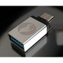 Kanguru USB Type C to USB30 Adapter - 2 Pack - 1 x Type A USB 30 USB Female - 1 x Type C USB Male - Silver USB-C-ADAPTER-2PK