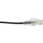 Tripp Lite by Eaton Cat6 UTP Patch Cable (RJ45) - M/M, Gigabit, Snagless, Molded, Slim, Black, 6 in. - 6" Category 6 Network Cable for (N201-S6N-BK)