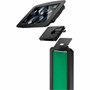 Compulocks iPad Air 109 4-5th Gen Space Enclosure Brandable Floor Stand Plus Hub - Up to 109 Screen Support - Floor - Black 140B109IPDSBH01