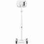 Compulocks iPad 10.9" 10th Gen Space Enclosure Medical Rolling Cart Plus Hub - 4 Casters - White10.9" Screen Supported (MCRSTDW209IPDSWH01)