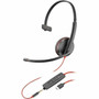 Poly Blackwire 3215 Monaural USB-C Headset  35mm Plug  USB-CA Adapter - Microsoft Teams Certification - Mono - USB Type C 35mm 8X227AA