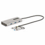 StarTech.com USB-C Multiport Adapter w/Attached USB-C to USB-A Dongle, Dual HDMI 4K/1080, 3x USB, Mini Laptop Docking Station, Travel (Fleet Network)