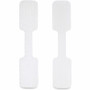 StarTech.com Wire & Cable Label - 47/64" Height x 45/64" Width x 3 1/2" Length - Removable Adhesive - White - 100 Pack - Residue-free, (CABLE-TAG-HLWH)