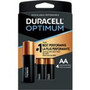 DURACELL OPTIMUM AA Non Bulk Alkaline Battery PACK OF 4 Optimum AA-244pk