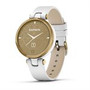 Garmin Lily Classic. Gold Bezel with WhiteCase and Italian Leather Band (010-02384-A3)