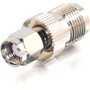 C2G RP-SMA Plug to RP-TNC Jack Adapter - 1 x RP-SMA Male Antenna - 1 x RP-TNC Female Antenna - Silver (42221)