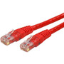 StarTech.com 15 ft Red Molded Cat6 UTP Patch Cable - ETL Verified - 15 ft - 1 x RJ-45 Male Network - 1 x RJ-45 Male Network - Red (Fleet Network)