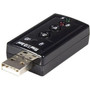 StarTech.com USB audio adapter - virtual 7.1 - external sound card - stereo audio - USB - External (ICUSBAUDIO7)