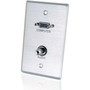 C2G_2-Ports_Faceplate_-_1-gang_-_HD-15_VGA_Mini-phone_Stereo_Audio_Line_Out_40505