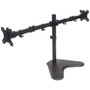 Manhattan TV  Monitor Mount Desk Double-Link Arms 2 screens Screen Sizes 10-27  Black Stand Assembly Dual Screen VESA 75x75 461559