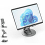 Plugable Swivel Tablet Stand Holder 360deg Rotating Base Tablet Holder for Phones and Tablets up to 129 - Adjustable and Foldable PT-STAND1