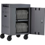 Bretford CUBE Cart Mini Charging Cart AC for 20 Devices Charcoal Paint - 2 Shelf - Push Handle Handle - Steel - 24 Width x 21 Depth TVCM20PAC-CK