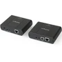 StarTechcom 4 Port USB 20 Extender Hub over Cat5e or Cat6 Ethernet Cable - 330ft100m Metal USB 20 Extender Kit - ESD Powered - 4 USB2004EXT2NA
