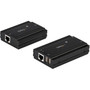 StarTechcom 4 Port USB 20 Extender Hub over CAT5eCAT6 Ethernet Cable RJ45 330ft 100m Metal Housing USB Extender Kit 480 - 2 USB2004EXT100