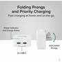 Plugable Dual USB C Charger Block 40W Foldable 2-Port Fast Charging Flat USB C Wall Charger - Power Delivery for iPhone 15 iPad PS-40C2W