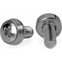 StarTechcom M6 x 12mm - Screws - 100 Pack - M6 Mounting Screws for Server Rack  Cabinet - Install your rack-mountable hardware with CABSCREWSM62