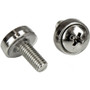 StarTech.com Rack Screws - 20 Pack - Installation Tool - 12 mm M5 Screws - M5 Nuts - Cabinet Mounting Screws and Cage Nuts - Install - (CABSCRWM520)