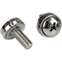 StarTechcom Rack Screws - 20 Pack - Installation Tool - 12 mm M5 Screws - M5 Nuts - Cabinet Mounting Screws and Cage Nuts - Install - CABSCRWM520
