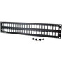 Ortronics TechChoice Patch Panel Kit Flat Unloaded 48 Port - Black SPKSU48