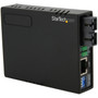 StarTechcom_10100_Multi_Mode_Fiber_to_Ethernet_Media_Converter_SC_2km_with_PoE_-_Convert_and_extend_a_10100_Mbps_Ethernet_up_to_2_-_MCM110SC2P