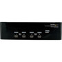 StarTech.com 4 Port DVI VGA Dual Monitor KVM Switch with Audio & USB Hub - 4 x 1 - 4 x DVI-I (Single-Link) Video (Fleet Network)