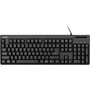 Rocstor KS20T Keyboard with Smartcard Reader - 104 Keys - QWERTZ Layout - Smart Card Reader - USB - Black - TAA Compliant Y10P002-B1