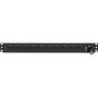 CyberPower PDU15B2F10R 12-Outlets PDU - Basic - NEMA 5-15P - 12 x NEMA 5-15R - 120 V AC - 1U - Vertical - Rack-mountable PDU15B2F10R