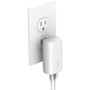 Belkin BoostCharge Dual Wall Charger with PPS  USB-C Cable with Lightning Connector - Power Adapter - 37 W - White WCB007DQ1MWH-B5