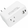 Plugable Wall Outlet Extender with 1x USB-C and 1x USB 32W USB C Charger Block - USBC Fast Charger for iPhone 1314 Travel Home PS1-CA1